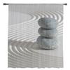 Zen Stone Sheer Curtains for Living Room Bedroom Decoration Chiffon Tulle Voile Kitchen Window Curtain