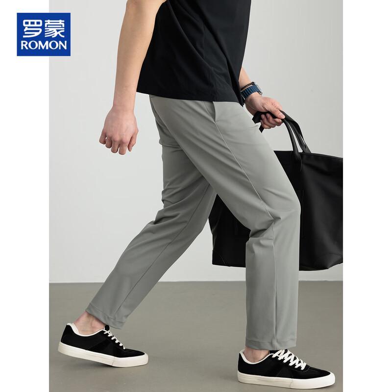 

ROMON Men s Lightweight Straight-Leg Casual Trousers 3XL