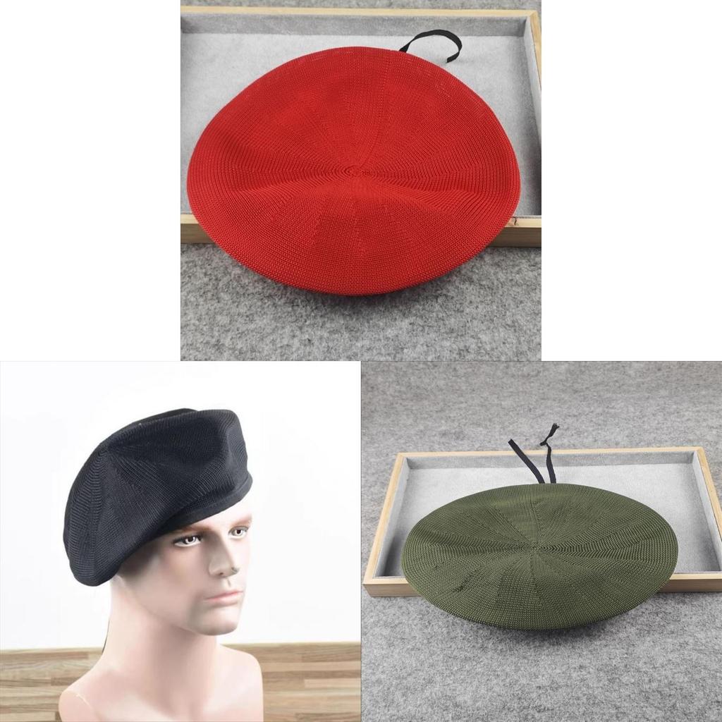 Summer Breathable Beret Hat For Men And Women Lightweight Polyester Casual Headwear