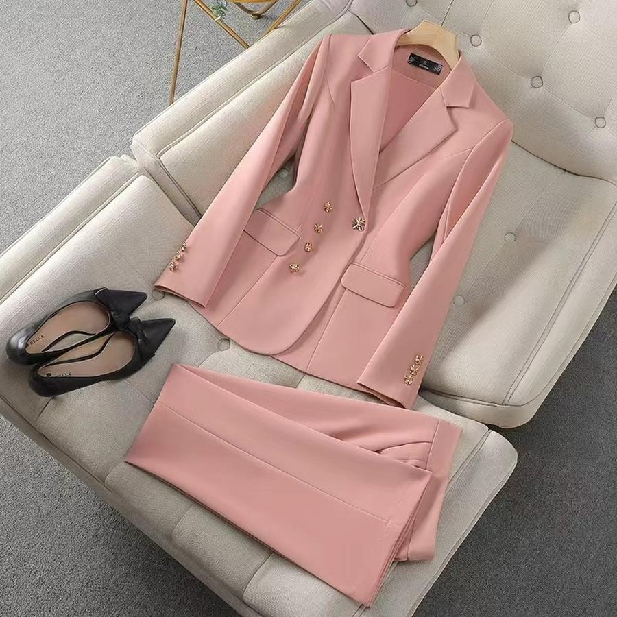 

Women s Formal Business Suit Set for Women - Office Wear, Business Professional, Slim Fit XXL червоний