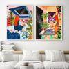 Bohemian Minimalist Character And Plant Leisure Posters Prints Canvas Painting Wall Art Picture Living Room Bathroom Home Decor