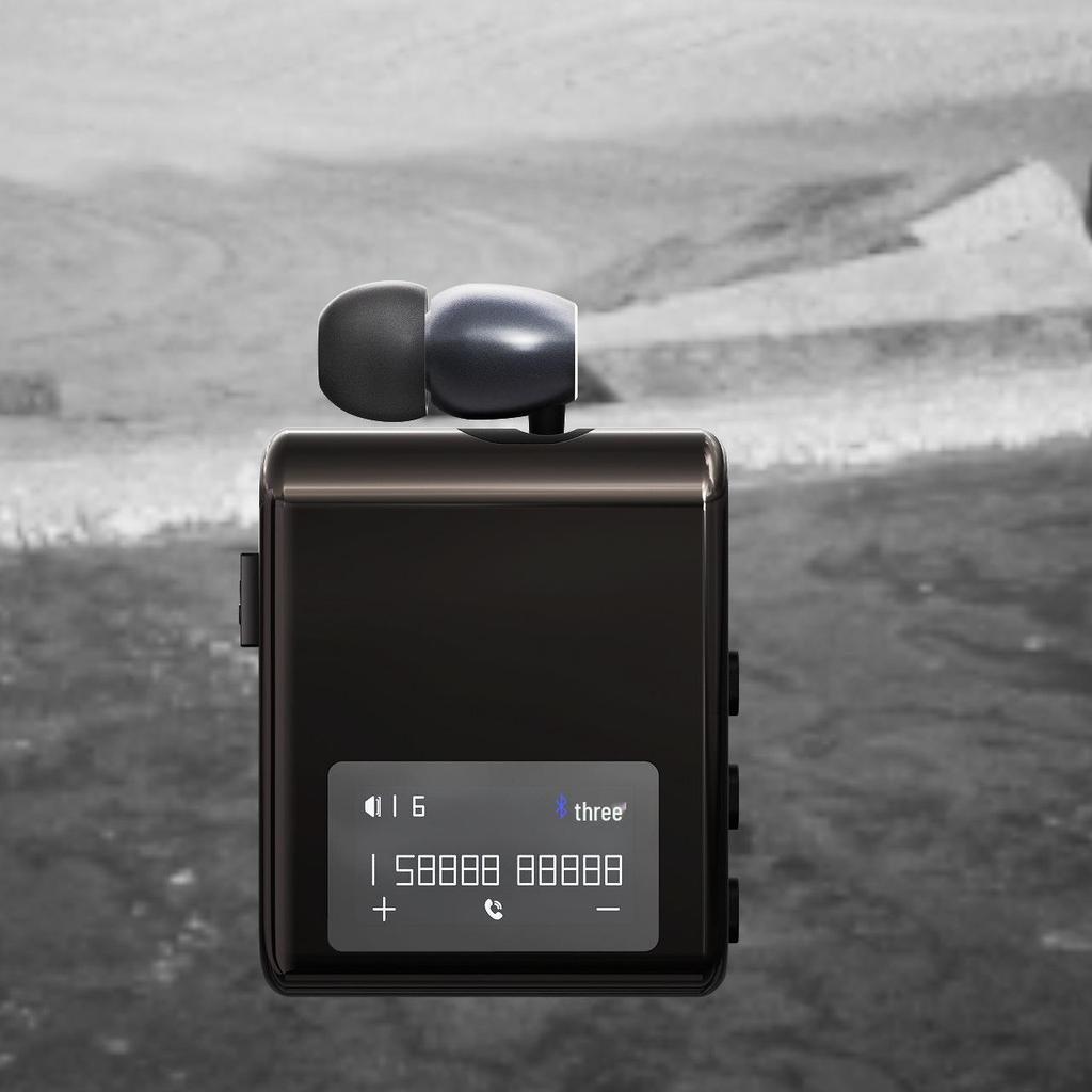 Bluetooth Clip-On Headset zum Fahren & Radfahren: Geräuschunterdrückung, Großer Akku, Lange Akkulaufzeit, Ein-Ohr-Sportdesign