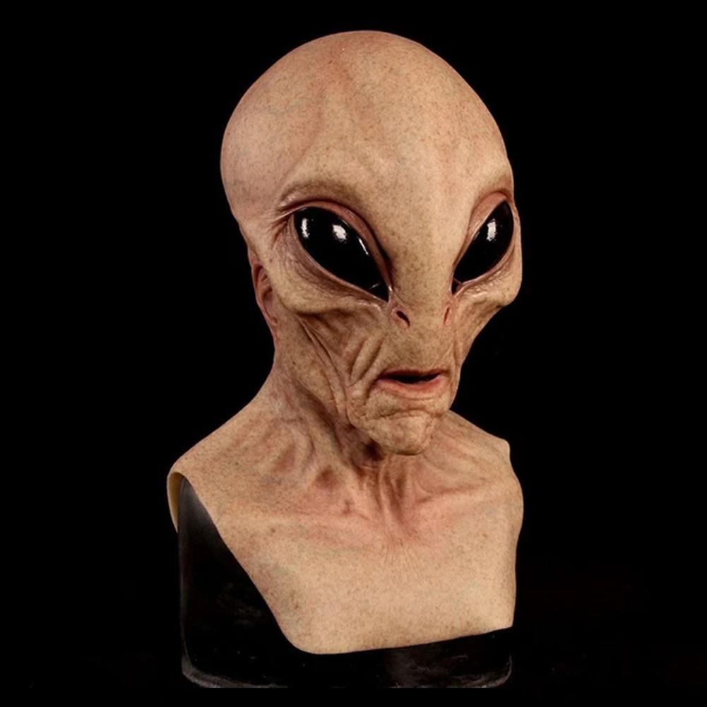 Halloween Buitenaards Mask Realistisch Buitenaards Gezicht Maskers Buitenaards Latex Volledig Hoofd Masker Horror Buitenaards Latex Masker voor Halloween Cosplay