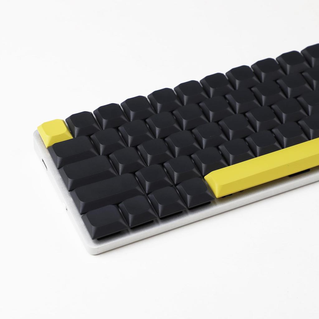 YMDK Gantelman 119 Ultra Slim MX Low Profile Blank PBT Keycaps for MX 61 64 68 75 84 87 96 108 Layout Mechanical Keyboard (Keycaps Only)