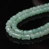 Handmade Semi-finished Long Chain of Dongling Jade Bamboo Beads DIY Bracelet with Chalcedony Spacer Beads and Loose Beads Accessories