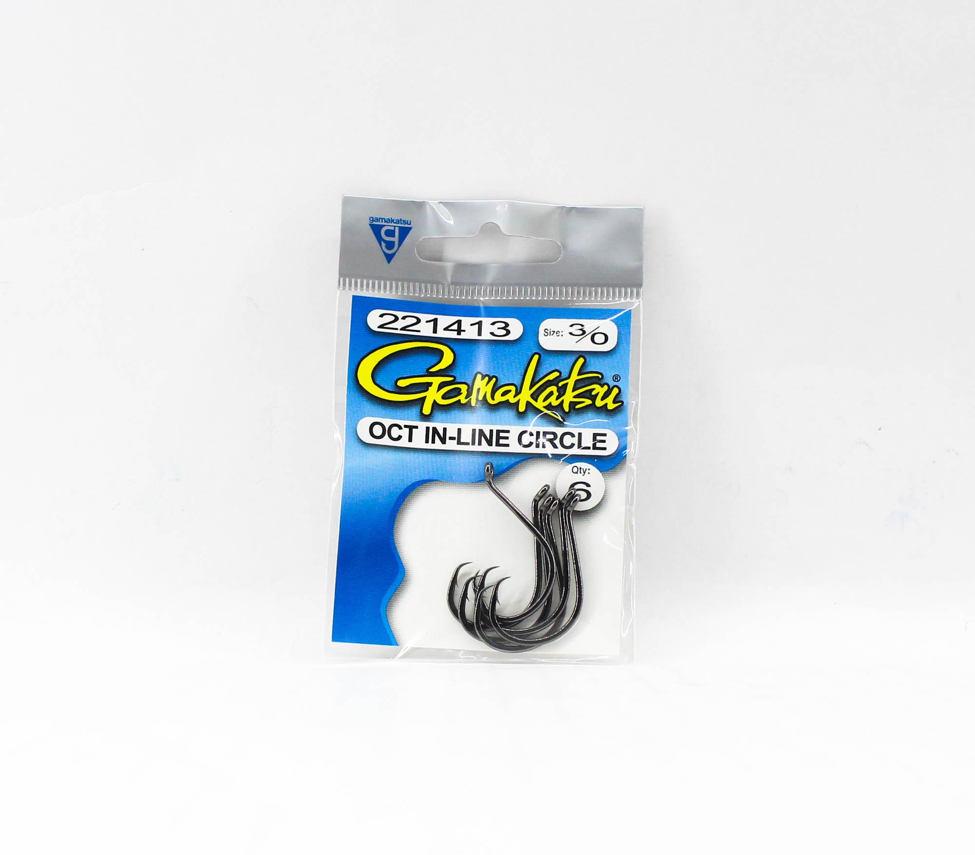 

Крючки Gamakatsu Inline Octopus, черные, размер 3/0, 6 штук в упаковке (1489)