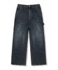 Wenil Noir Carpenter Balloon Wide Washed Denim Pants 4 Colors [Wald_3018] (B Type)