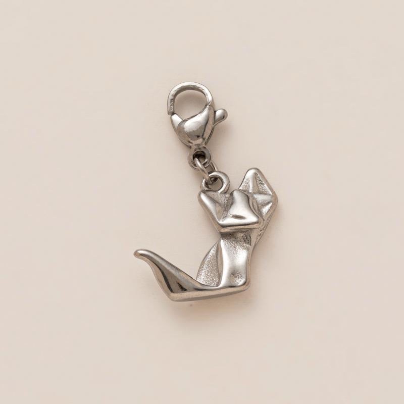 Retro Stainless Steel Floral Charm Pendant - DIY Jewelry Making Accessory for Necklace Earring Bracelet Keychain Hanging Decor