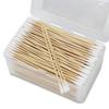 500 Pcs Long Cotton Swab With Bamboo Handle In Storage Box