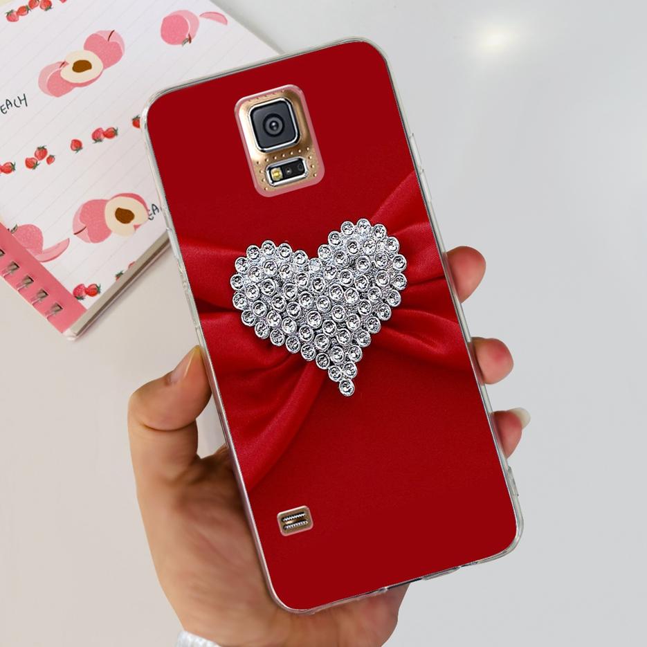 For Samsung Galaxy S5 Case G900F G900I G900M G900A G900T Cute Painted Cover Soft TPU Phone Case For Samsung S5 S 5 GalaxyS5 Bags