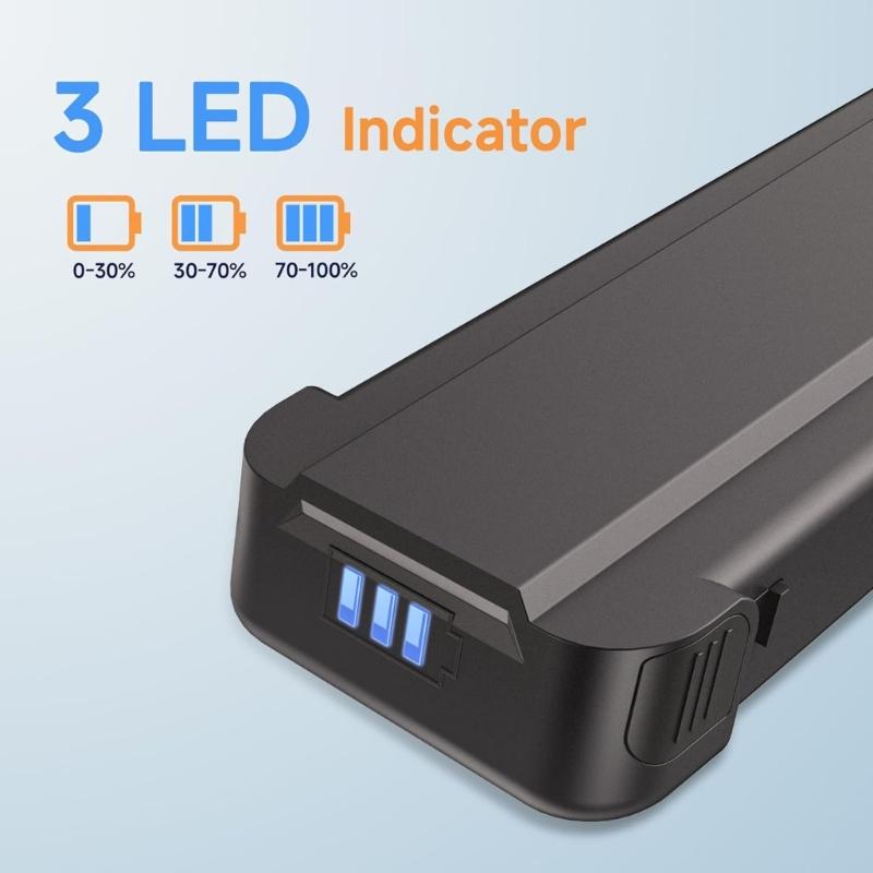 Long Lasting 2500mAh Robotic Vacuum Battery 25.2V Replacement Power for Extended Cleaning Event and Fast Charging