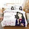 Fashion 3D The Tsuki Ga Kirei Bedding Set Printed Bed Set With Pillowcase Bed Duvet Cover Soft Queen King Size Bedclothes Home