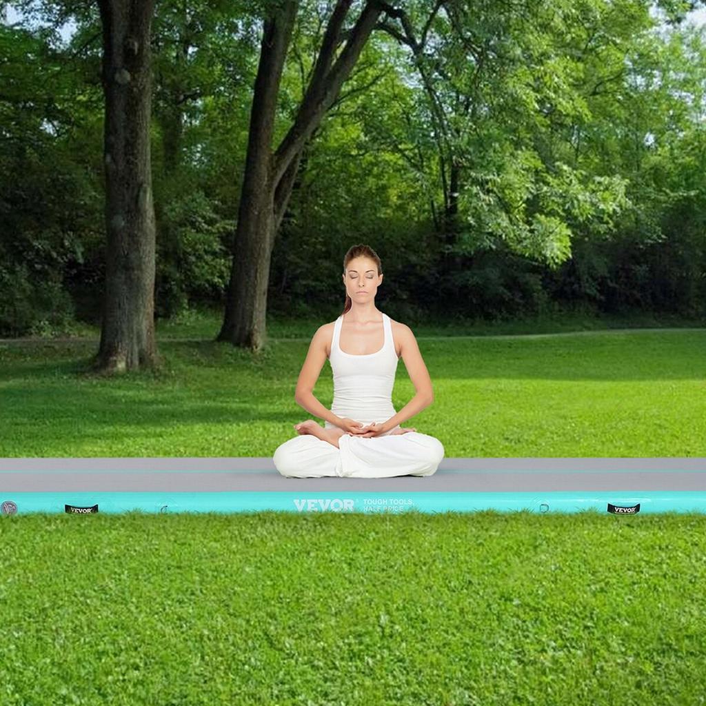 13FT Air Track Inflatable Training Tumbling Gymnastics Gym Mat with Pump