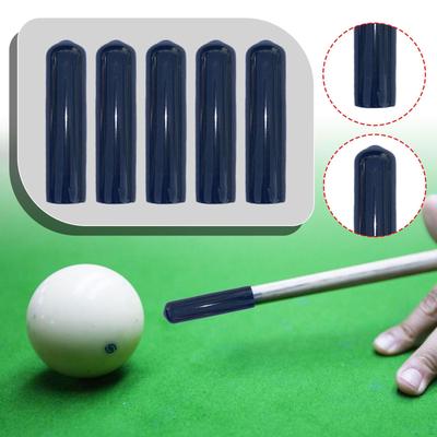 5 stück Pool Queue Spitze Abdeckungen Billard Stick Tipps Schutzkappen Tragbare für Billard Club