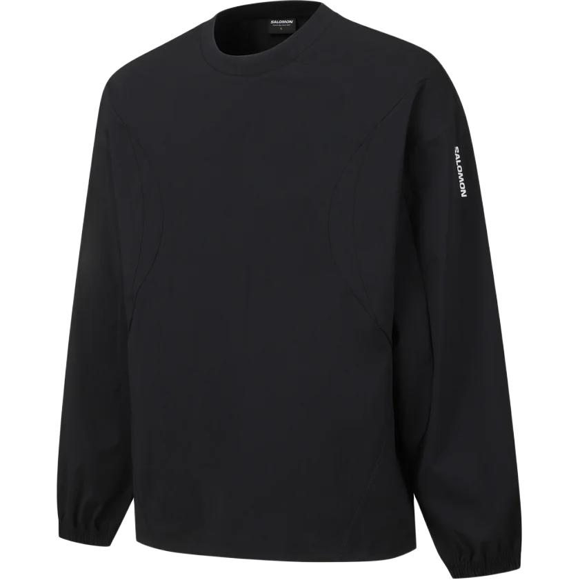 SALOMON Sweatshirt Unisexe à Manches Longues Ample Col Rond Imprimé Lettres Pierre d'ardoise Sweatshirt Unisexe C30698