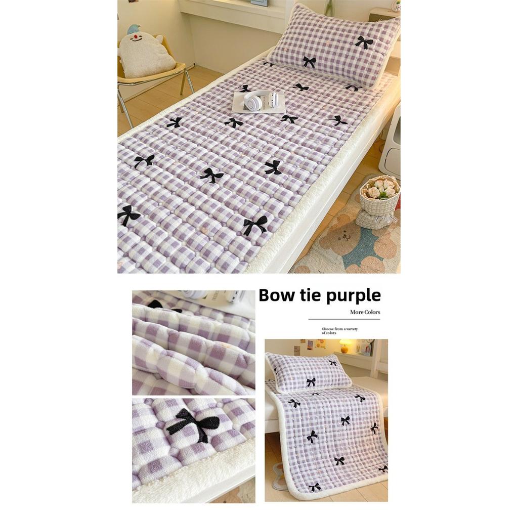 Thickened Milk Velvet Mattress, Student Dormitory Insulation, Cotton Padded Single Mattress, Foldable Machine Washable Bed Mattress