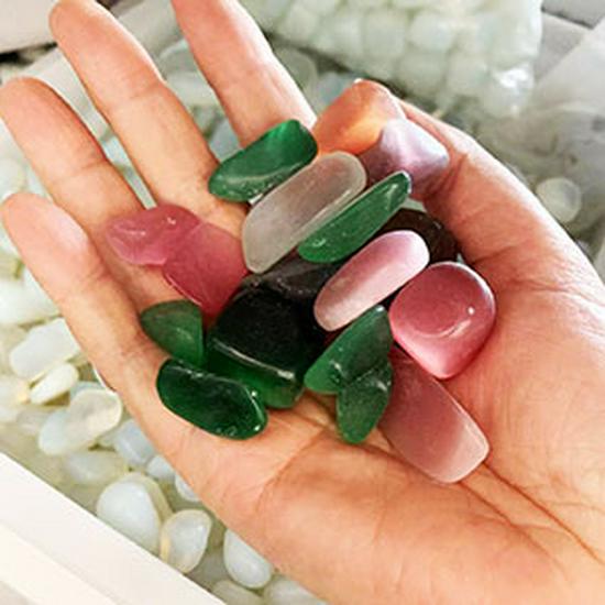 

Натуральне поліроване каміння для дитячого акваріума та ландшафтного декору 15-20MM, 100g