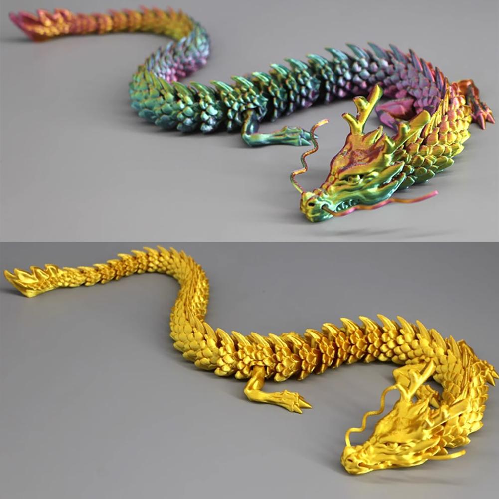 3D Mini Chinese Dragon Surprise Egg Articulated Movable Joint Tabletop Decoration Collectible Toy Gift for Home