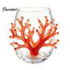 Unique Sea Creature Drinkware Octopus Stemless Wine Glass, 3D Marine Animal Printed Bar Shape Cocktail Cup Borosilicate Glassware, for Cocktails