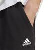 Adidas Solid Color Logo Drawstring Straight-Leg Sweatpants Men Bottoms Black IC9425