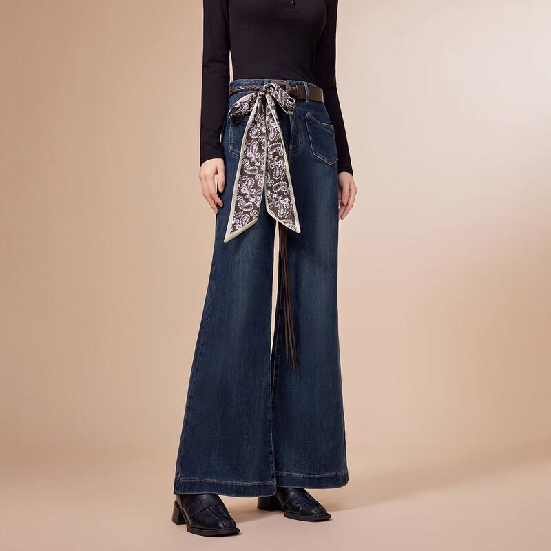 IEF Women's Denim Flare Long Pants