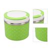 Round Insulated Lunch Box Leakage Proof Portable Large Thermal Food Container for School Office
