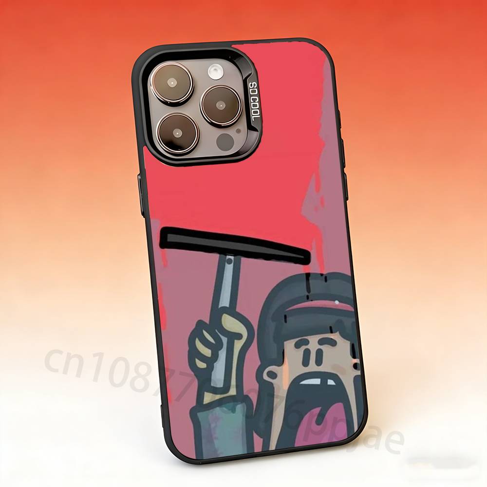 

Unlucky guy Phone Case For iPhone 17,16,15,14,13,12,11,Pro,Max,Plus,Mini Candy Matte Shockproof Cover iPhone14Plus