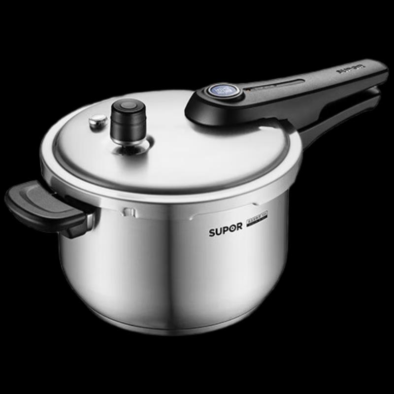Supor YW22S1 304 Stainless Steel Pressure Cooker Set (22cm, 5.2L)
