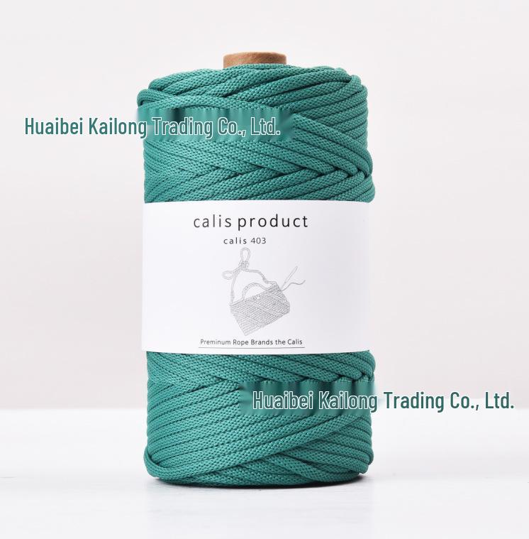 4mm Cotton-Polyester Crochet Cord for DIY Hand-Knitted Bags and Weaving