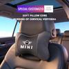 Car Headrest Auto Breathable Seat Neck Pillow Accessories For MINI WORKS One Cooper JCW R60 R59 R58 R57 R56 R55 R53 R52 F55 F56.