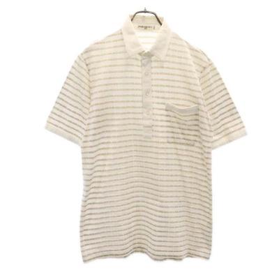 Total Pattern Logo Short Sleeve Polo Shirt L Men's Used