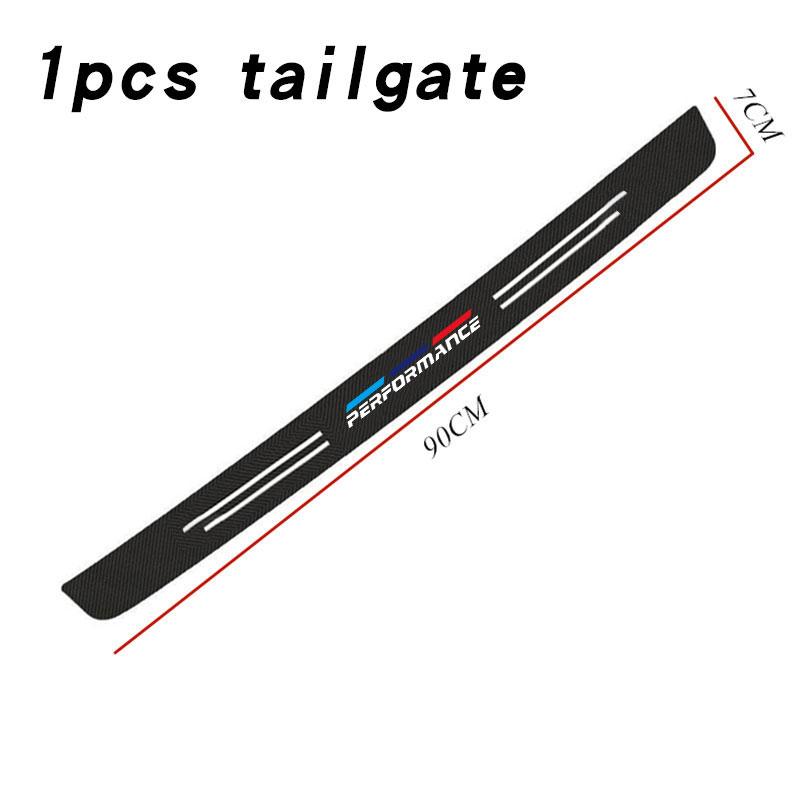 YMDM4 Car Carbon fiber Door Sill Welcome Pedal Stickers For BMW M Performance E46 E90 E60 F10 F30 E39 E36 F20 E87 G30 E92 E91 X5 Serie