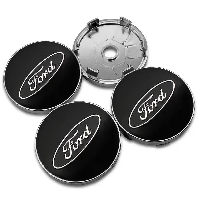 Car Sticker 2026 Ford New 2025 Hot 4PCS 56mm 60mm ABS Wheel Center Caps for Ford Ranger Focus Kuga Mustang MK2 MK3 Hub Cover Bad