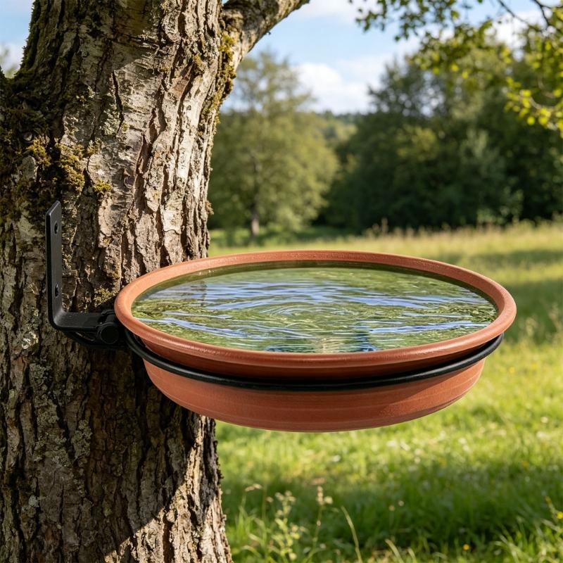 Wandmontierte Vogelfutterschale U-Form Schale Keine Montage Erforderlich Starker Kunststoff Für Den Außenbereich An Kleinen Standorten