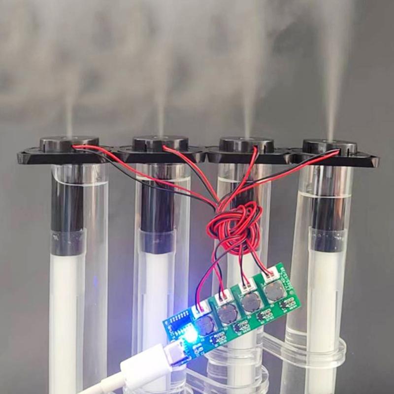Ultrasonic Nebulizer Unswitched Atomization Control Board Four Head Humidifier Module For Plant Moisturizing
