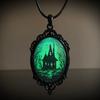 Jun'an Gothic Raven Forest Pendant Charm Necklace