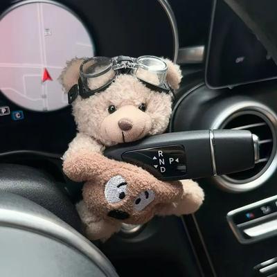Ornamente Decor Interior Auto Montate pe Mașină Decor Protecție Schimbător de Viteze Păpușă Panda 2025 Nou Semnalizare Ștergător Păpușă Desen Animat