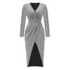 Women's Dress 2025: High-End Pleated Design with New Hot Stamping Feature