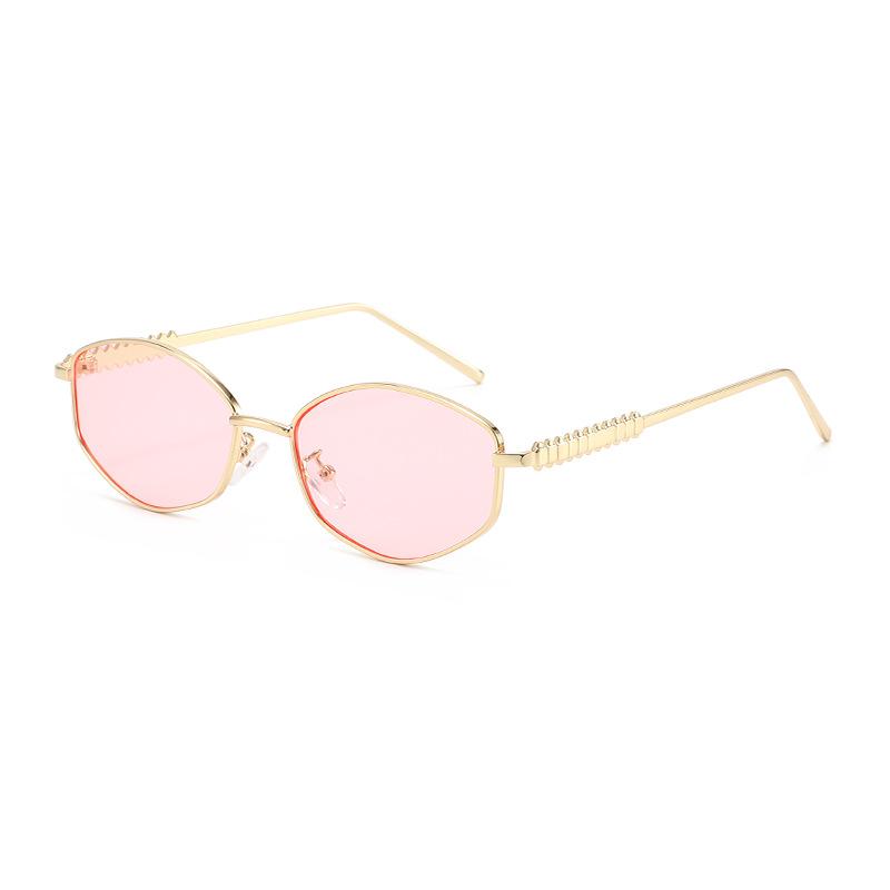 Retro Irregular Shape High-End Metal Sunglasses Unisex UV400 Protection Premium Vintage Style Sun Glasses for Fashion Streetwear