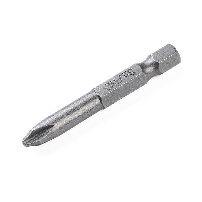 12-Piece 50mm S2 Cross Screwdriver Bits (PH0, PH1, PH2)