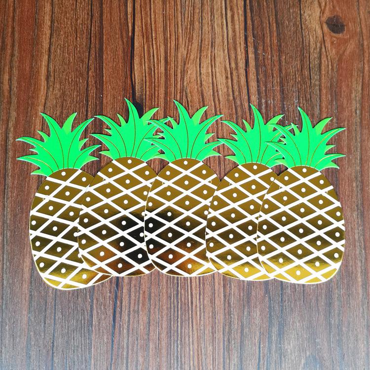 Birthday Party Decoration Pineapple Flamingo Flag Summer Party Decoration Latte Summer