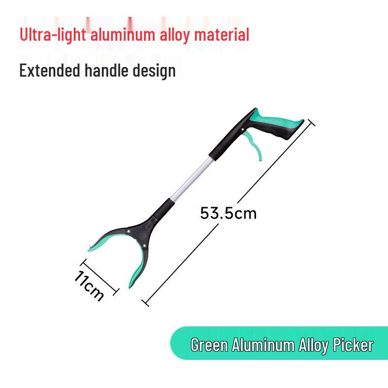 Collapsible Long-Handled Trash Picker Tongs - Household Sanitation Tool