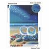 Starry Beach 5D Diamond Painting Full Round Drill Mosaic Diamond Embroidery Belief In Heart Cross Stitch Kits Home Decor Home Decor