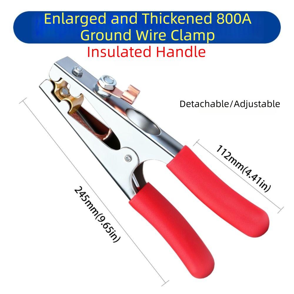 Heavy Duty Welding Grounding Clamp Manual Welder Grounding Connector Earth Ground Clip  TIG Welder