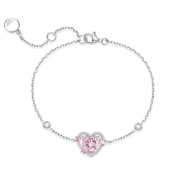 Logo Embossed Wisteria Bracelet - "Love At First Sight" Simple Charm