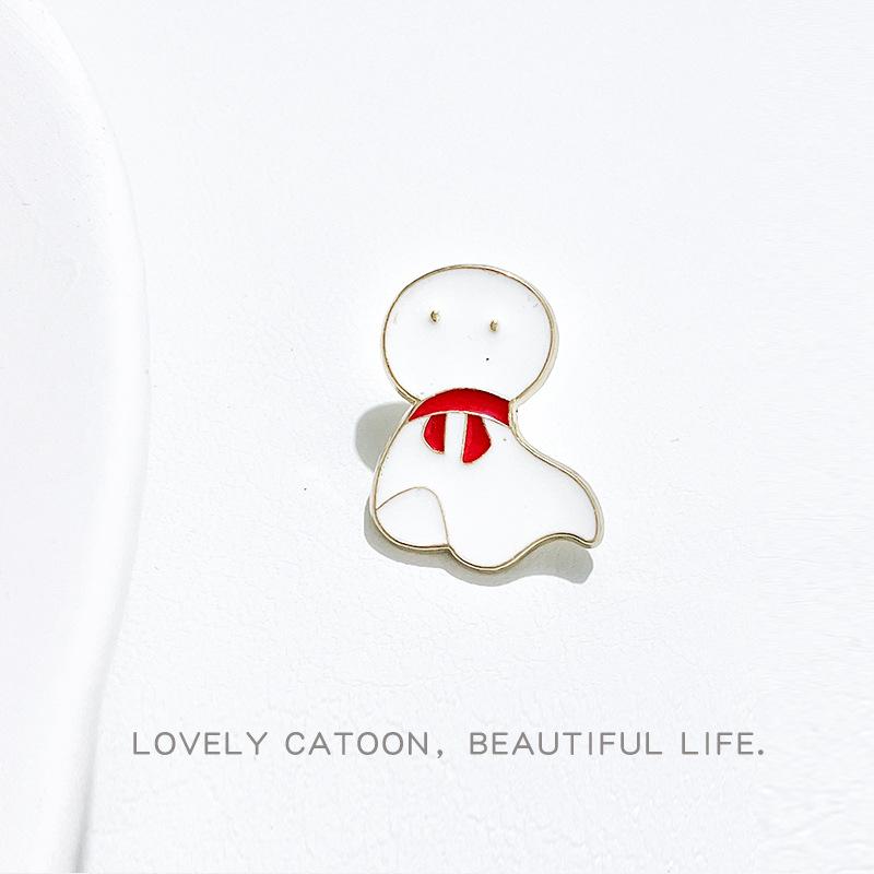 Fish Fox Strawberry Enamel Pin Lovely Brooch Cartoons Badge For Bags Jeans Hoodies Denim Lapel Pin Jewelry Kids Best Gift