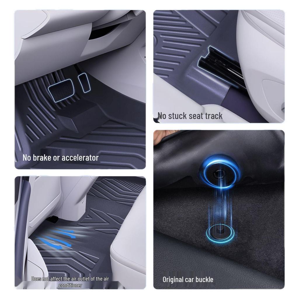 Fits 2026 Volkswagen Sagitar L: TPE Floor Mats, Custom Car Foot Pedal Accessories