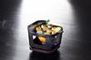 Ishigaki Sangyo Cast Iron COLO Square Grill Pan with Sauce Cup, Black, 16.5cm Wide x 13.8cm Deep x 11.5cm High, 250ml Capacity, 90ml Cup, Induction Co