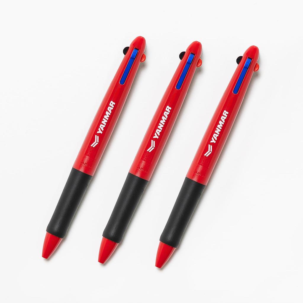 Yanmar Ballpoint Set of and Blue Writing Office Pens FLYING-Y 3-color Pen, 3, Black, Red, Ink, Implements, Supplies,