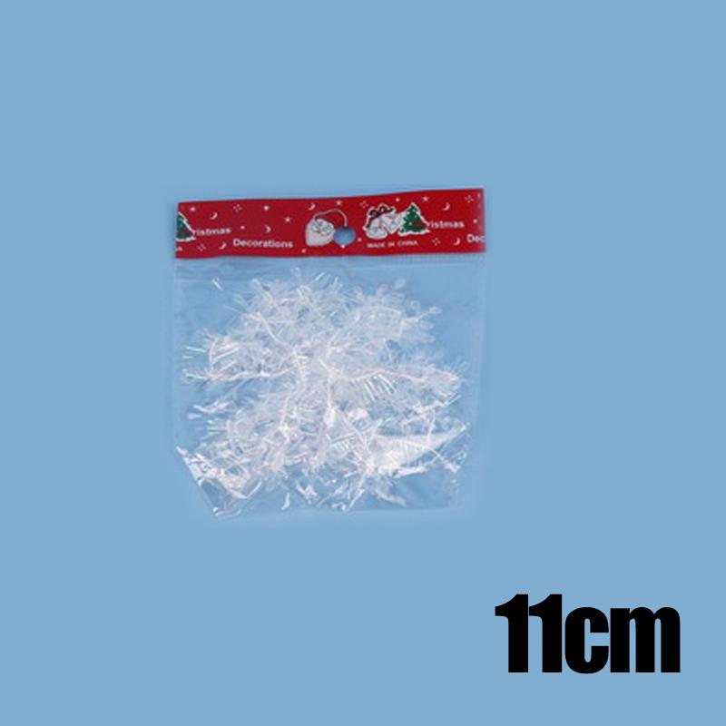 

5 упаковок пластиковых матовых снежинок, украшение для рождественской елки, рождественское украшение, снежинки, принадлежности для праздничной вечеринки 1pack